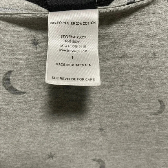 Women's Star Gazer Tie Front Neck Cut-Out Graphic Tank Top LARGE - Picture 7 of 7